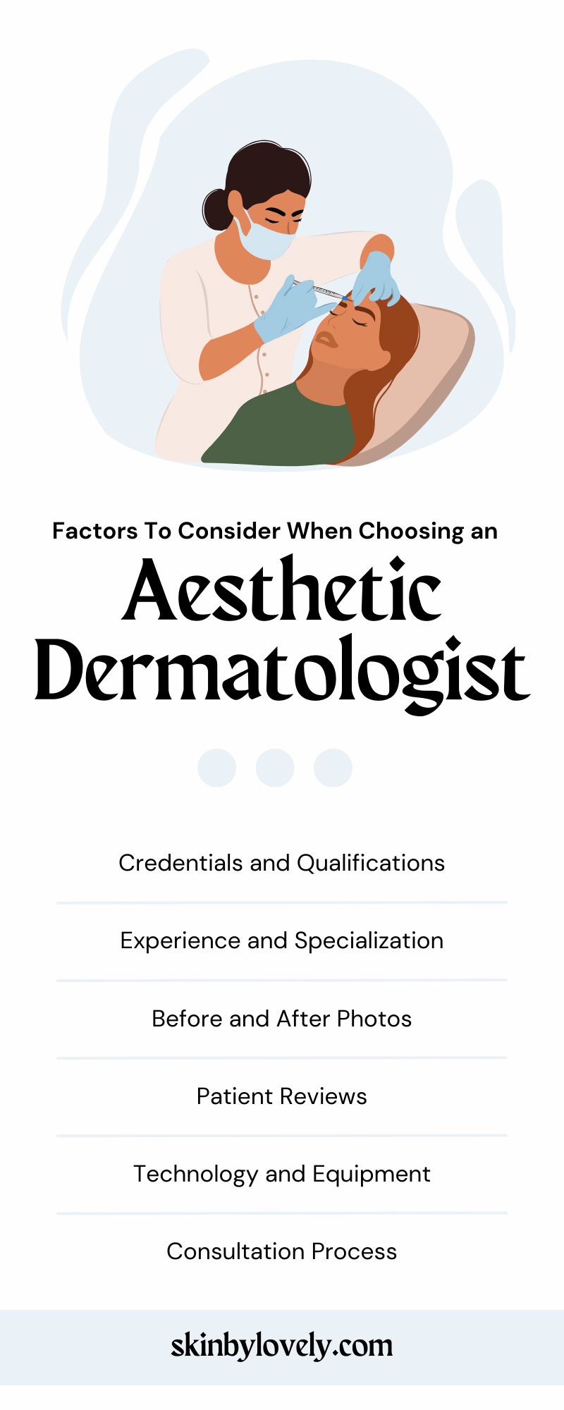 Factors To Consider When Choosing an Aesthetic Dermatologist